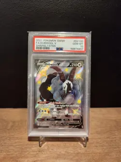 2021 POKEMON SWORD & SHIELD SHINING FATES #SV120 FULL ART/DUBWOOL V PSA 10 - Image 1