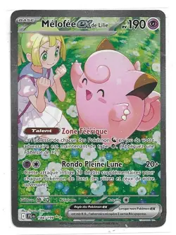 CARTE POKEMON MELOFEE EX DE LILIE 190 PV 184/159 ECARLATE ET VIOLET AVENTURES EN - Image 1