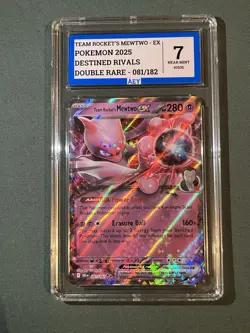 Pokemon Team Rockets Mewtwo Ex 081/182 Grade 7 AEY - Image 1