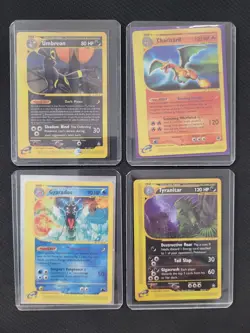 Lotto Carte Pokemon Umbreon AQ 41 Charizard EX 40 Tyranitar AQ 40 Gyarados SK 11 - Image 1