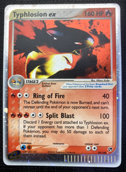 Typhlosion ex 99/100 EX Sandstorm Holo LP Pokemon 2003 - Image 1