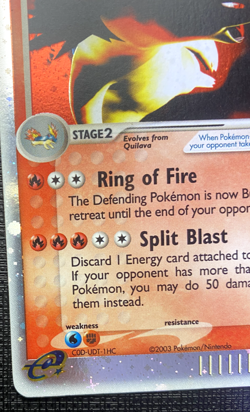 Typhlosion ex 99/100 EX Sandstorm Holo LP Pokemon 2003 - Image 5