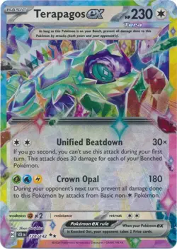 Terapagos ex - 128/142 - Double Rare NM TCG Pokemon - Image 1