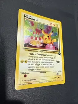 Pokemon - Pikachu Di Compleanno - Holo Black Star Promo #24 ITA birthday NM - Image 5