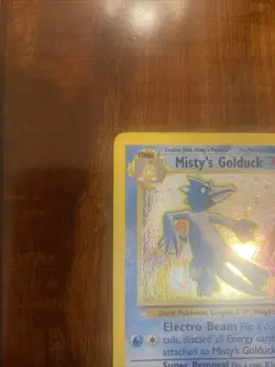 Pokemon Misty’s Golduck Gym Challenge Holo Rare 12/132 Unlimited DOUBLE SWIRL LP - Image 3