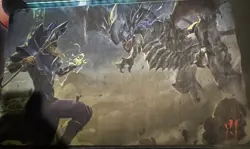 Team Samurai X1 Dark Magician x Blue Eyes Cloth Playmat - Image 2
