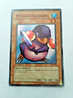 Yu-Gi-Oh! TCG Penguin Soldier Starter Deck Joey SDJ-022 1st Edition Super Rare - Image 1