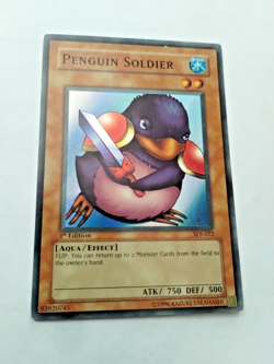 Yu-Gi-Oh! TCG Penguin Soldier Starter Deck Joey SDJ-022 1st Edition Super Rare - Image 2