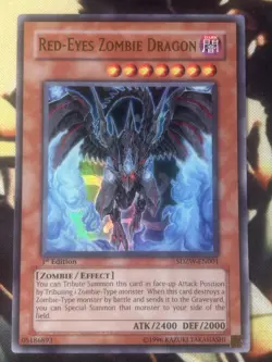 Yugioh: Red-Eyes Zombie Dragon - SDZW-EN001 - Ultra Rare - 1st Edition - LP - Image 1