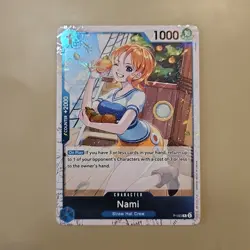 Nami P-053 English Jolly Roger Holo Foil Promo PRB01 One Piece Card Game TCG CCG - Image 1