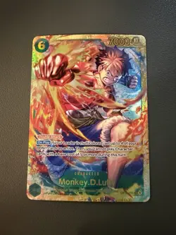 Monkey.D.Luffy SEC OP13-118 Carrying On His Will One Piece TCG NM English - Image 1