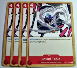 Round Table - Romance Dawn (OP01-027) One Piece TCG x4 Playset NM - Image 1