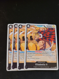 4x One Piece: Awakening of the New Era OP05-080 Elizabello II (UC) Eng NM/M - Image 1