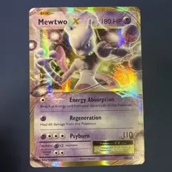Pokemon TCG Mewtwo EX Full Art Holo Card 52/108 XY Evolutions, NM - Image 1