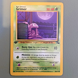Pokemon TCG - Grimer 48/62 1st Edition - Uncommon Card 1999 - Fossil (NM) - Image 1