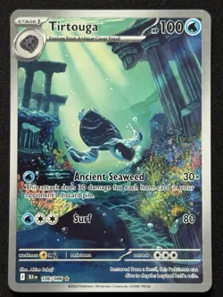 Tirtouga 106/086 Pokemon TCG SV Black Bolt Illustration Rare Holo Near Mint Card - Image 1