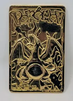 Charizard #6 Pokemon 24k Gold Plated 1999 Burger King Limited Edition Promo Card - Image 1