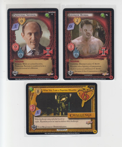 2001 Buffy the Vampire Slayer CCG Pergamum Prophecy 1 Challenge 6 (3 Cards) - Image 1