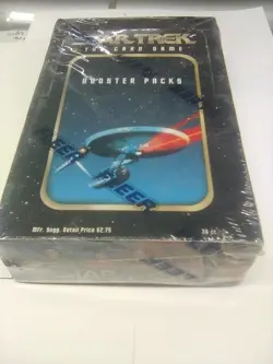 1996 Fleer Star Trek- The Card Game 36 ct. factory sealed booster box FREE SHIP. - Image 1