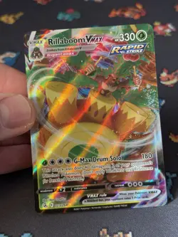 Pokemon Cards Rillaboom VMAX 023/264 Ultra Rare Fusion Strike - (NM) - Image 2