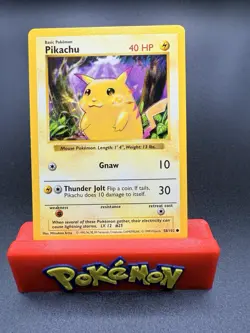 Mint/NM - Pikachu - 58/102 - Shadowless Yellow Cheeks - Base Set - Pokemon Card - Image 1