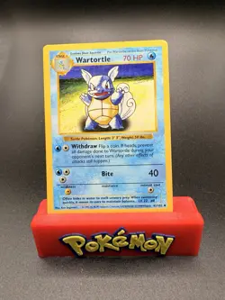 Pokemon TCG Wartortle Base Set Shadowless Unlimited Card 42/102 LP - Image 1
