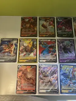 Pokemon Card Lot V Cards Near Mint + 1 Damaged Drapion - Image 1