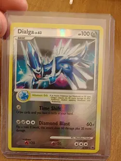 Dialga 4/100 Reverse Holo Rare Majestic Dawn Pokemon Card - Image 1