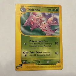 Nidorino 55/147 Aquapolis Pokemon Card Regular Uncommon - Image 1