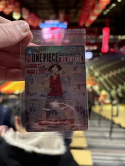 One Piece Monkey D. Luffy US College Basketball Card SGA Pre Sale **in hand** - Image 2