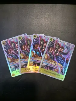 X4 One Piece Card Game TCG Eustass"Captain"Kid OP10-112 SR M/NM Condition - Image 1