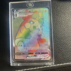 Pokemon Morpeko VMAX TCG Rainbow Secret Rare Card 204/202 Sword & Shield - Image 1