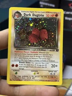 #3 Dark Dugtrio 6/82 Team Rocket 2000 Holo Rare WOTC Pokemon Card TCG - Image 3