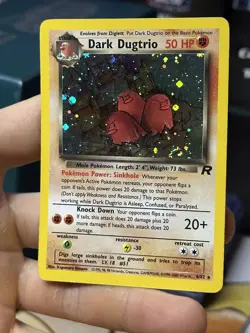 #3 Dark Dugtrio 6/82 Team Rocket 2000 Holo Rare WOTC Pokemon Card TCG - Image 4