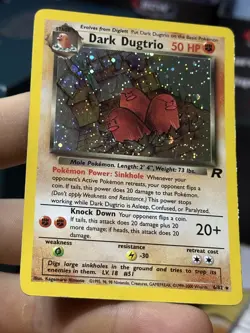 #3 Dark Dugtrio 6/82 Team Rocket 2000 Holo Rare WOTC Pokemon Card TCG - Image 5