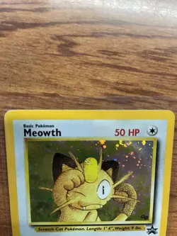 Pokemon Meowth Promo Holo Wotc Promo 10/53 Basic 50HP TCG Card 2000 - Image 2