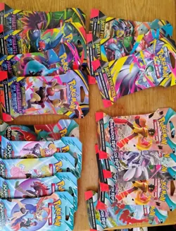 Lot Of Pokemon Cards. 1 Poster Collection , 17 Packs - Image 2