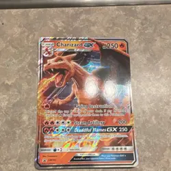 Pokemon Charizard GX SM195 Promo Full Art Holo Dragon Card JUMBO CARD - Image 1