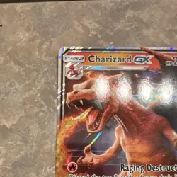 Pokemon Charizard GX SM195 Promo Full Art Holo Dragon Card JUMBO CARD - Image 2