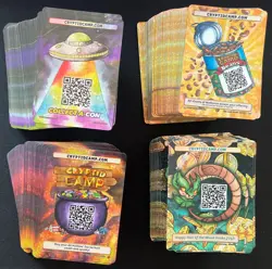 400 Cryptid Camp TCG QR Code Cards JOLT Visions of Mothman Year of Snake CaC - Image 1