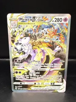 Pokemon TCG Mewtwo VSTAR Crown Zenith Holo Rare Card GG44/GG70 - Image 2