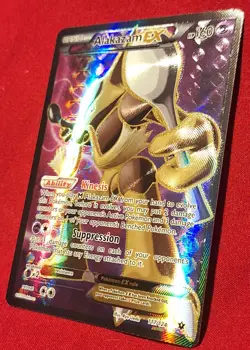 Pokemon Card - Alakazam EX Fates Collide 117/124 Full Art Holo Rare NM 2016 - Image 2
