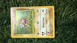 Pokemon TCG Hitmonchan Base Set 7/102 Holo Rare English 1999 Card - Image 1