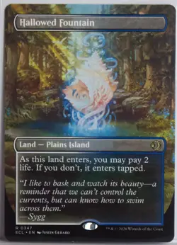 Hallowed Fountain [New, Near Mint] Borderless Art {Lorwyn Eclipsed} - Image 1