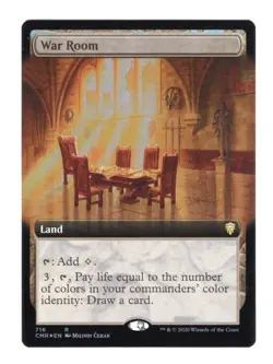 FOIL War Room (Extended Art) MtG Magic Commander Legends English Near Mint NM - Image 1