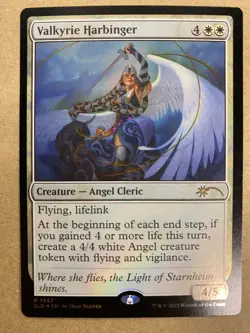 MTG 1x FOIL Valkyrie Harbinger # 1347 Secret Lair Drop Magic Gathering x1 NM - Image 1