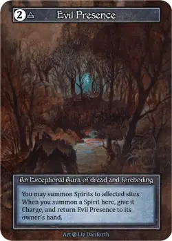 FOIL Sorcery Contested Realm - Evil Presence (Foil) - Beta (B) - Image 1