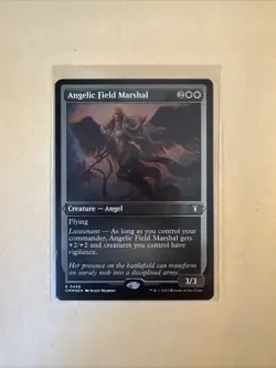MTG Angelic Field Marshal CMM 0456 R NM Foil Etched - Image 1