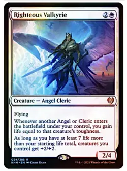 Righteous Valkyrie Kaldheim Foil- NM/M - Image 1