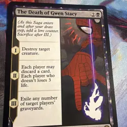 1x The Death of Gwen Stacy MTG Marvel's Spider-Man NM Magic Regular - Image 1